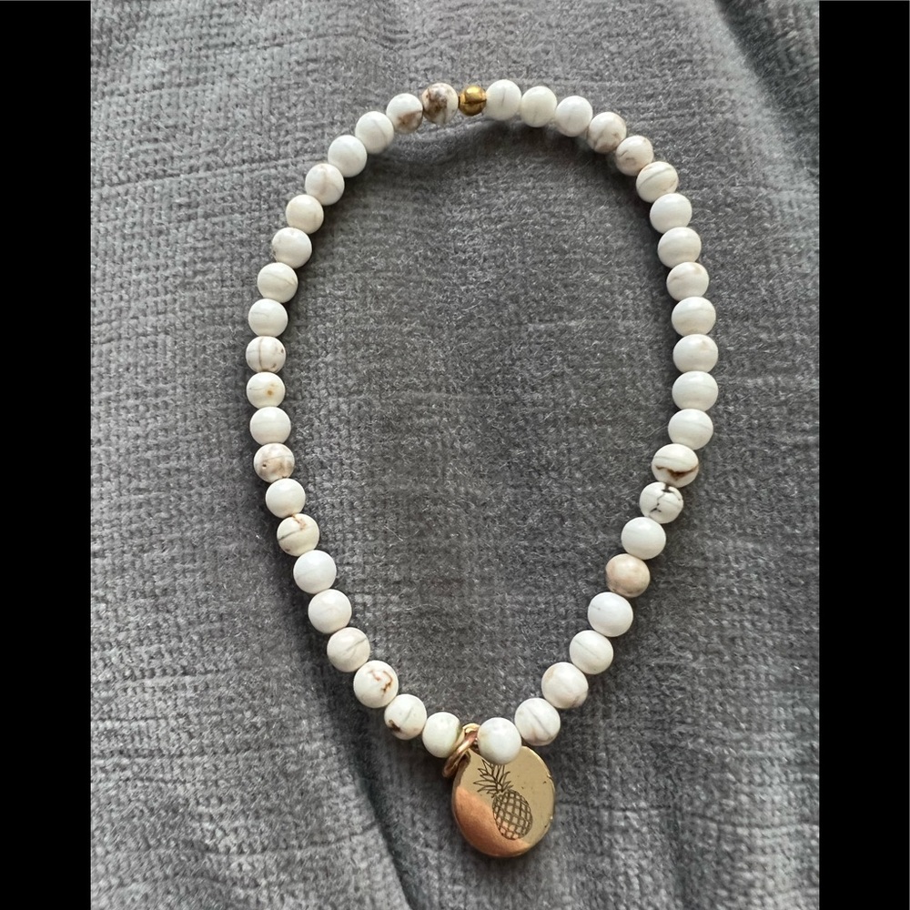 White stone bracelet